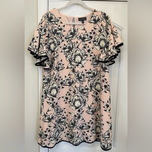 Luxology Ruffle Sleeve Floral Dress - 6